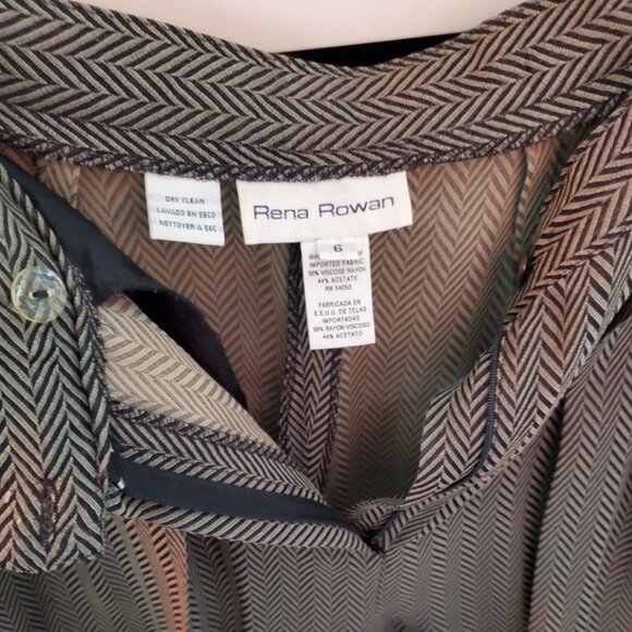 Rena Rowan Elegant High Rise Dress Trousers for Women. Size 6 - Picture 7 of 11